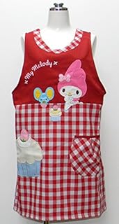 マイメロディ イチゴケーキ 裏起毛 アップリケ エプロン キャラクターエプロン サンリオ レッド 111079-11 マイメロディ イチゴケーキ 裏起毛 アップリケ エプロン キャラクターエプロン サンリオ レッド 111079-11